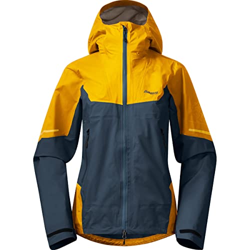 Bergans Damen Senja 3L Jacke, Orion Blue-Light golden Yellow, L