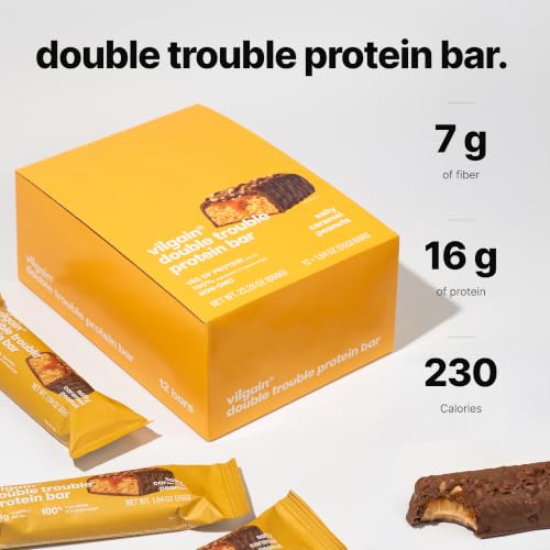 Vilgain Barra Doble Protein con 29% Proteína Salada Caramelo miniatura 4
