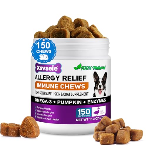 Alivio de la alergia del perro, picazón en la piel del perro, alivia la alergia mastica inmunológica, detener la picazón excesiva, enrojecimiento, rascarse, y masticar las patas y aliviar las alergias