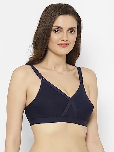 Image of Floret Women's Pure Cotton-Fabric Non Padded & Non-Wired Cut & Sew /Full Coverage Bra