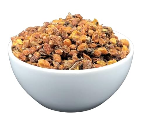 Getrocknete Sanddornfrüchte - Reiche Quelle für die Vitamine C, A und E - Fiebersenkend, antibakteriell - Verschließt die Blutgefäße (1 kg) Cover