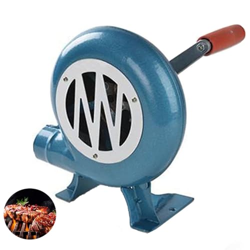Forgeron Manuel Forge Souffleur - Ventilateur De Barbecue Manuel De Cuisson, Camping Activateur Pour Barbecue, Briquets À Charbon Forge BBQ, Accessoires De Réchaud De Camping De Pique-nique(350W)