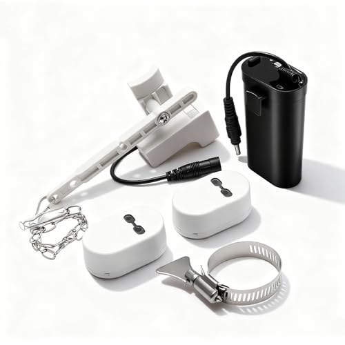 Automatic Toilet Sensor Flusher Kit Off-Seat&Hand Sensing 2 Smart Auto flush System Touchless Toilet Flush For Side-pull standard toilet part Buit-in 3600mAH lithium battery