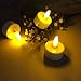 Bloepum Halloween Christmas Party Decor LED Flameless Battery Operated Candle Lights Candles 12PCS