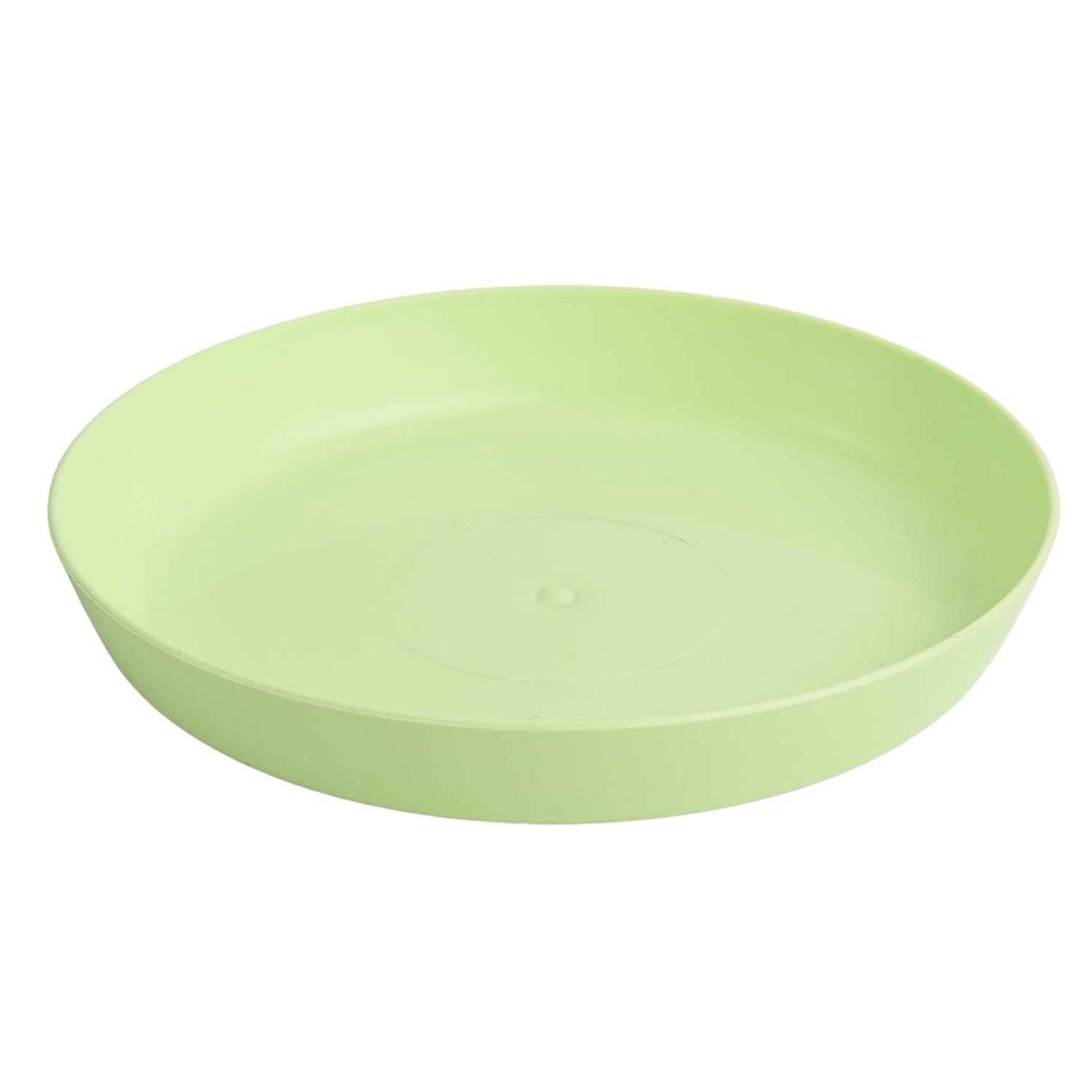 B2C Premium Glossy Flower Pot Saucer – Water-Resistant Plant Trays to Protect Furniture & Floors – Multiple Sizes & Colors for Indoor & Outdoor Plants (Pastel Green, 23.8cm)