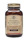 Solgar Vitamina B-complex Con Vitamina C Para La Producción De Energía Y Apoyo Al Sistema Inmunitario - Comprimidos, 100 tabletas, Vanilla