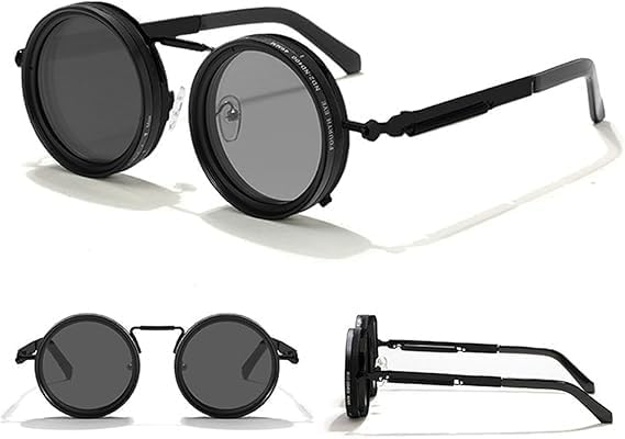 Adjustable Tint Sunglasses Twist Round SunglassesAdjustable Brightness1-9 Gears Polarized, Unisex Round Glasses for Fishing Driving Cycling, UV400 Protection Outdoor Shades-picture-54