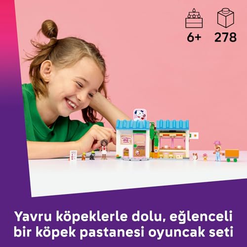 LEGO Friends Köpek Ödülleri Pastanesi 42677 – 6 Yaş ve Üzeri Çocuklar için Aliya ve Sage Mini Bebekl
