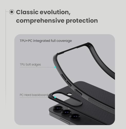 Image of Nilkin Slim Matte Series case for Samsung Galaxy S25 (S25), Shockproof and Scratch-Resistant, Lightweight Case for (S-25) Black
