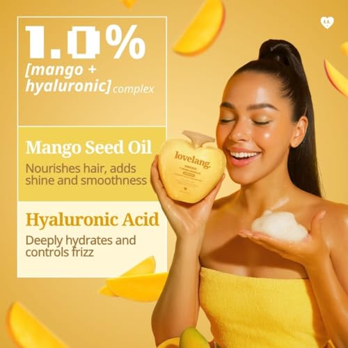 Image of Mango + Hyaluronic Shampoo | Frizz Control & Hydration Boost | Smoothens & Softens Hair | for Dry, Frizzy Hair| Fruity Mango Scent | 230ml