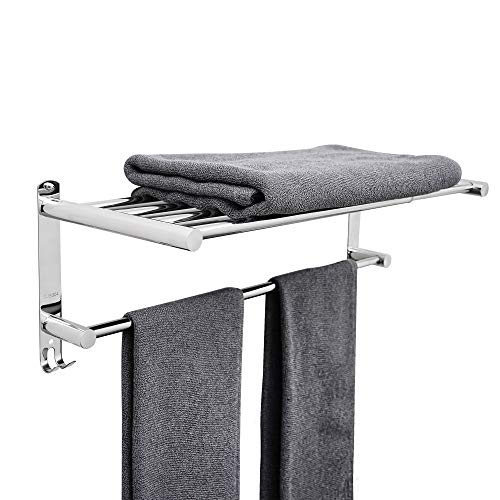 Towel Bars Retractable 20-30 Inche Stainless Steel 304 Bath Towel Rack Strong 3M Adhesive Bathroom Wall-mounting Free mounting Hole-Installing washroom Kitchen Space Saving 2-Tier Shelf Towel Rack Towel Bars Retractable 20-30 Inche Stainless Steel 304 Bath Towel Rack Strong 3M Adhesive Bathroom Wall-mounting Free mounting Hole-Installing washroom Kitchen Space Saving 2-Tier Shelf Towel Rack