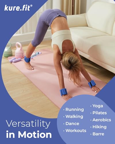 Image of Pilates Weight | Wrist & Ankle Weights for Women | Weighted Bangles | 1LB / 2LB Each (Set of 2)