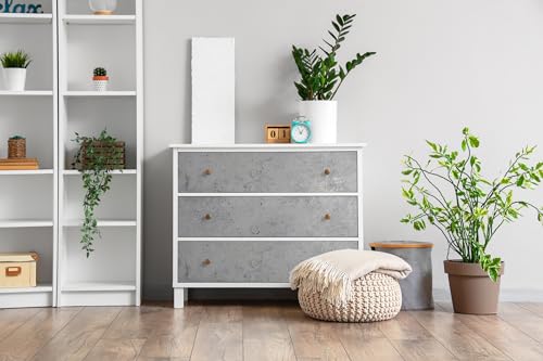 Mur de béton gris sticker adhesif Wallfluent pour masquer les défauts