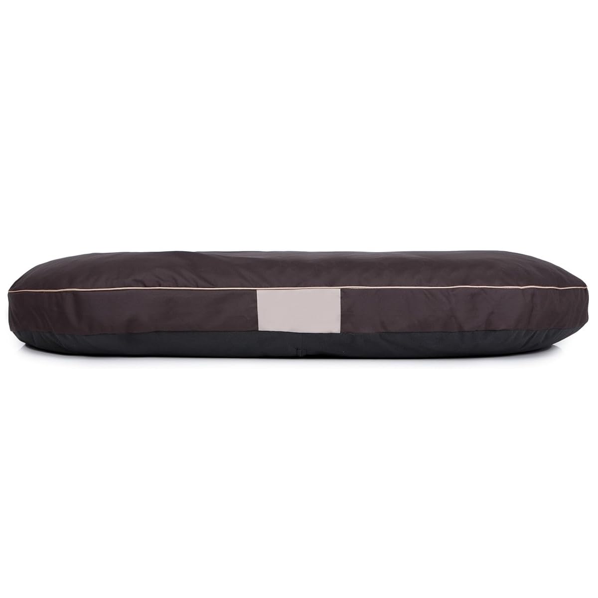 OVAL Hundematratze, Hundebett für Kleine, Mittlere, Große Hunde - Robustes, wasserdichtes Hundekissen, kuscheliges Schaum Tierbett, Outdoor & waschbar - 108x85x15cm Braun