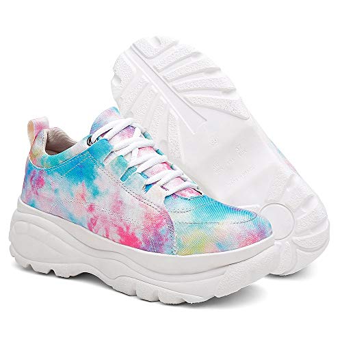 Tenis Feminino Bufalo Casual Sola Alta - Tie Dye/38