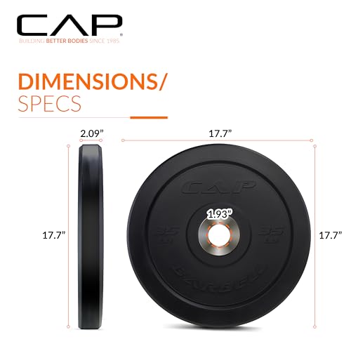 Image of CAP Barbell Rubber Olympic Bumper Plate | Multiple Options /Colors