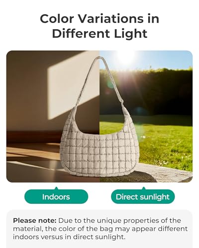Image of BAGSMART Quilted Crossbody Bag for Women, Lightweight Puffer Purse for Travel, Daily Use & Work