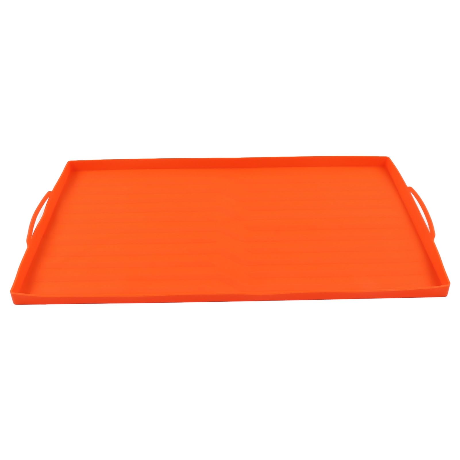 Greensen Grillmatte aus Silikon, Antihaftbeschichtet, Grillmatte, Hochhitzebeständig, Rutschfest, Schutzhülle für Grill, Kochen Im Freien, Camping, Hinterhof (36 Zoll orangefarbener Griff)
