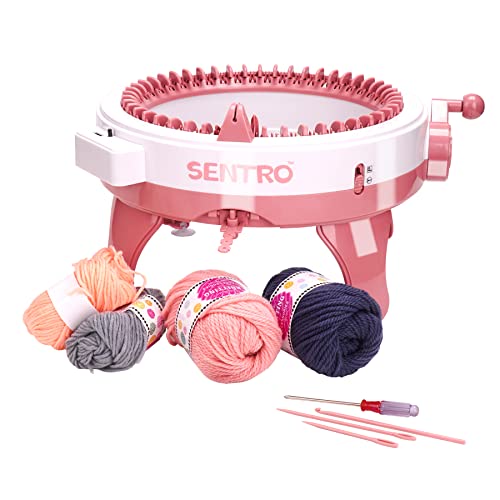 Knitting Machines Knitting Machine 48 Needles Smart Loom with Row Counter DIY Knitting Board Rotary Double Loom Suitable for Knitting Machines for Adults or Childs kit(48)