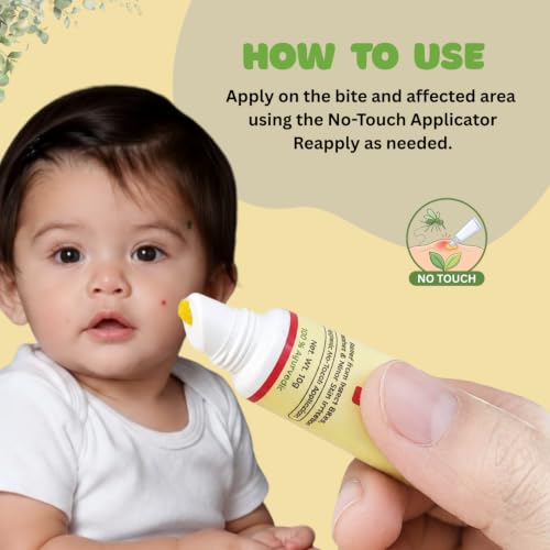 Image of Tekme No-Touch Applicator After Mosquito Bite Turmeric Balm for Baby | Relief from Insect Bites, Itching, Rashes & Minor Skin Irritation (10g x Pack of 1)