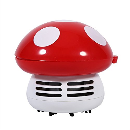 Mini aspirateur de bureau champignon rouge clavier table ordinateur