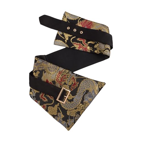 Embroidered Wide Elastic Waist Belt for Women Stretch Corset Cincher Waistband with Buckle2