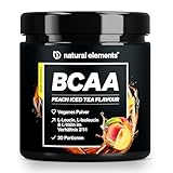 BCAA Pulver – Geschmack: Pfirsich Eistee – 30 Portionen (300g) – Leucin, Isoleucin & Valin im 2:1:1 Verhältnis – kalorienarm, fett- & zuckerfrei* – ohne Acesulfam K – in Deutschland entwickelt