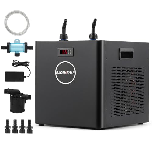 BAOSHISHAN 1/2HP Cold Plunge Chiller, 132Gal Water Chiller for Cold Plunge with Filter, Hose, Water Pump, Quiet Ice Bath Chiller for Athletes Cold Tub