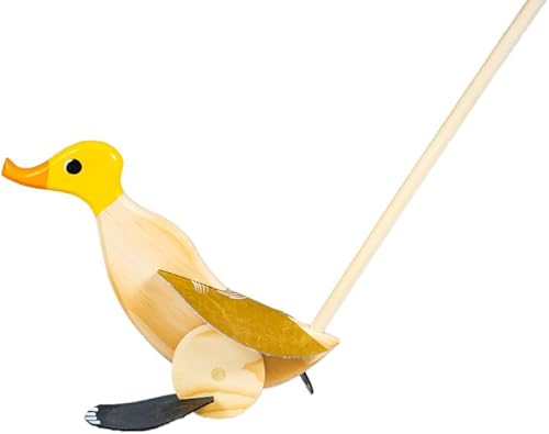 Miniatura 6 de Juguete de madera para empujar (amarillo)  18 meses a 3 años  Juguetes para niños pequeños caminando actividades de aprendizaje preescolar Juguetes