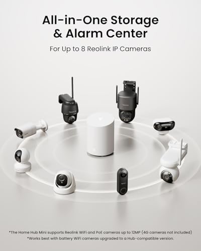 Reolink Home Hub Mini, All-in-One Security Center Supports Local Storage, 2.4/5GHz Dual-Band Wi-Fi, AES-128 Bank-Level Encryption, Remote Access, Smart Playback - Image 3