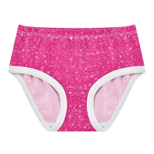 Girls Underwear Toddler 2t Cotton Panties Little Girl Colorful Briefs Underpants Vibrant Pink Glitter