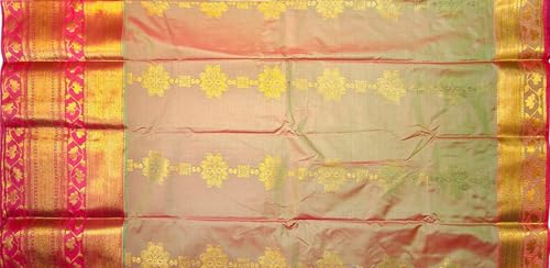 Image of VFCollections Women's Kanchipuram Silk Pure Pattu Sarees With Blouse