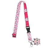 Pokemon Jigglypuff Neck Breakaway and Metal Charm Lanyard