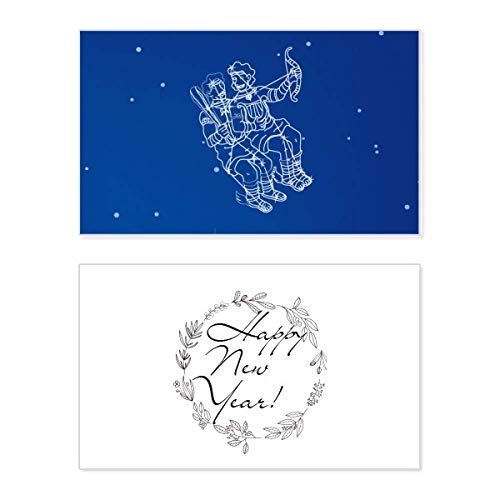 Tarjeta conmemorativa Géminis Star Universe para decorar y felicitar el Año Nuevo