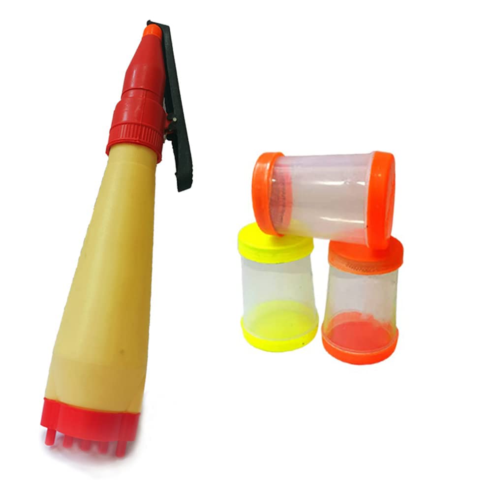 CraftVatika Rangoli Outliner Pen with 3 Filler Stencils Making Rangoli Tool kit for Diwali Mandir Temple Floor Home Decoration