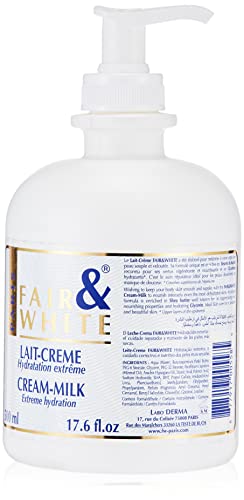 Fair and White Original Cosmetic for Blemished Skin Milk Cream Ultimate Moisturiser 500 ml by Fair & White