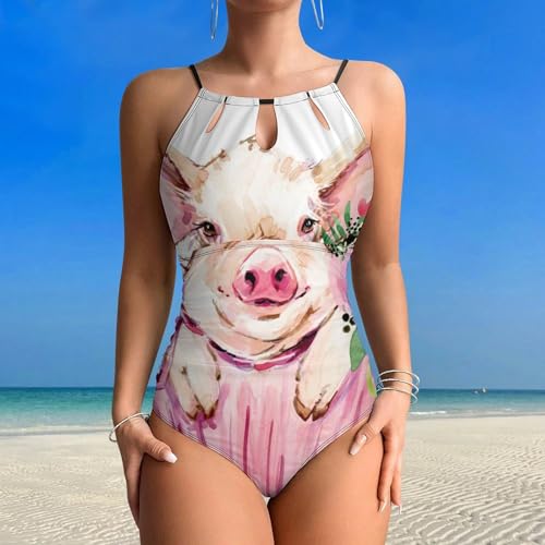 Beachwear gainant Gâteau Et Cochon maillot de bain 1 pièce femme - 2