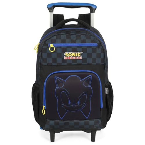 Mochila de Rodinha Sonic Speed G Relevo 3 Rodas Luxcel