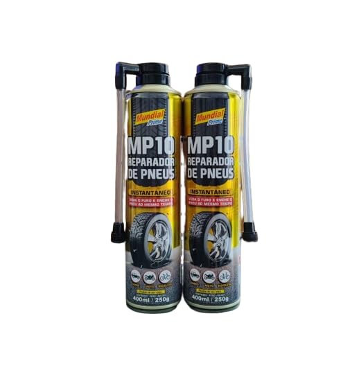 Qual o Melhor Pneu Aro 15 de 2025? Melhores Ranking 15 Kit 2 Reparador de Pneus Instantâneo 400ML MP10 Solução para Emergências