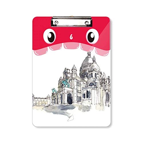 Porte bloc A4 Sacré-Cœur Paris porte-document rigide aux finitions soignées