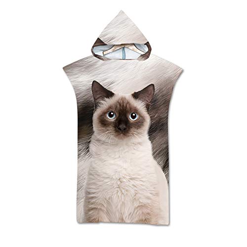 Accappatoio Poncho con Cappuccio Telo Mare, DOTBUY...