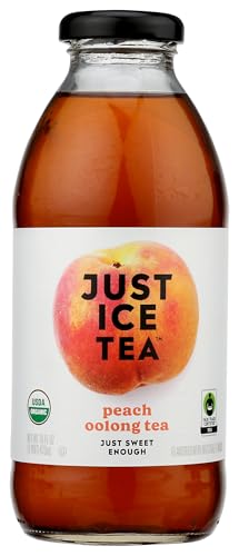 Just Ice Tea, Tea Peach Oolong Organic, 16 Fl Oz