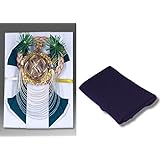結納金だけの結納品(金封・祝儀袋)【亀】(結納返し用)袋のみ・正絹ちりめん風呂敷68cm(紫)付き