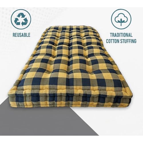 Image of REGILLER Soft & Supportive Single Cotton Mattress | Thick Comfortable Mattress for Daily Home, PG & Hostel Use (72 x 36 x 5 Inch)