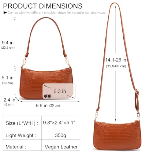 Image of Shoulder Bag for Women Retro Hobo Handbags Cross Body Purses
