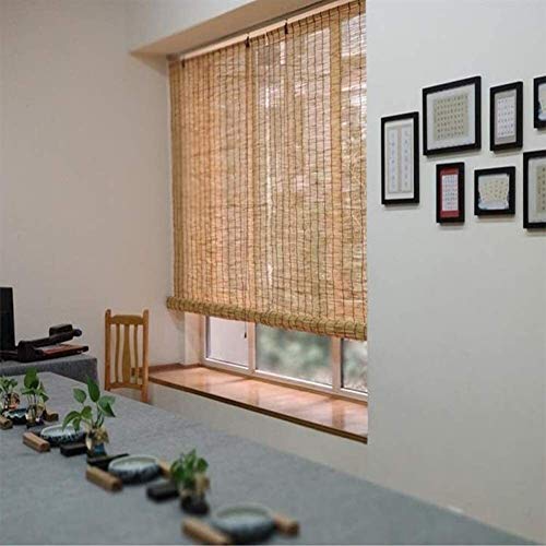 Persianas romanas de bambú / Bambú estor de ventana Persianas Persiana Anti-UV a prueba de viento cortina de partición de privacidad decoración de interiores, la ayuda de personalización / Cortina rom