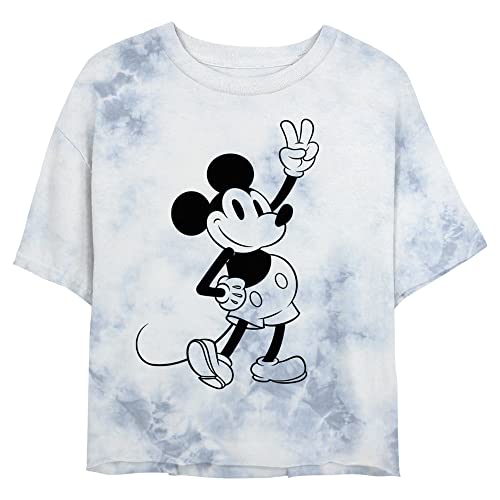 Disney Characters Simple Mickey Outline Women's Fast Fashion Short Sleeve Tee Shirt