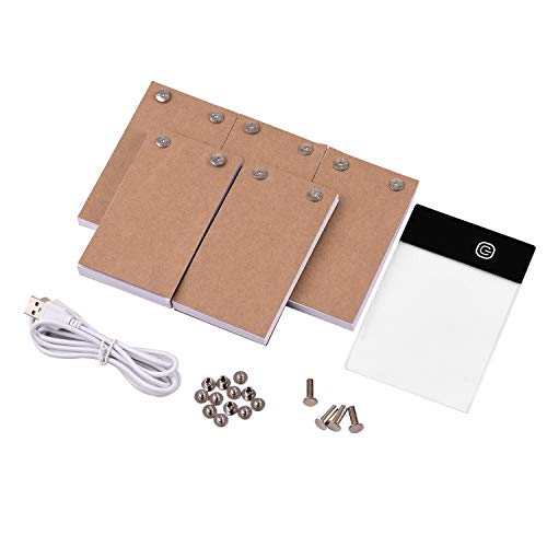 Fesjoy Flip Book Kit mit Lichtpad LED Light Box Tablet 300 Blatt Zeichenpapier Flipbook mit Bindeschrauben zum Zeichnen von Tracing Animation Sketching Cartoon CreationDaumenkino-Kit,Daumenkino-Kit,Da