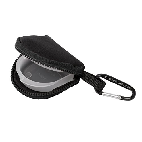 Retain-It - The Safe, Clip-on, Retainer, Mouth Guard and Dental Appliance Storage Solution! (Black)