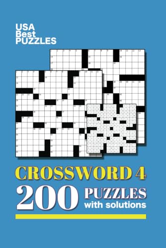 Image of USA Best Crosswords 4: 200 Puzzles Easy to Hard for Adults with solutions